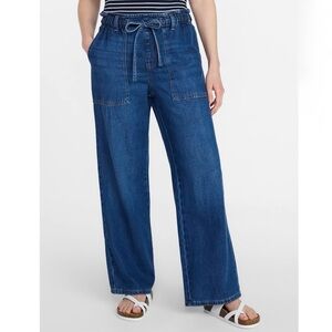 NWT Time & Tru Pull-On Wide Leg Jeans